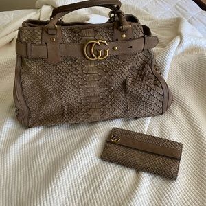 Gucci pyton and wallet